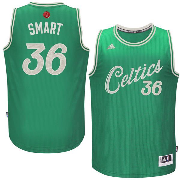 boston celtics marcus smart%20 2015 christmas jersey green